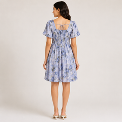 Enchanted Floral Smocked Midi Dress