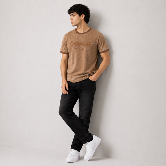 Saturdays Active State Club Textured Towel Ringer T-Shirt
