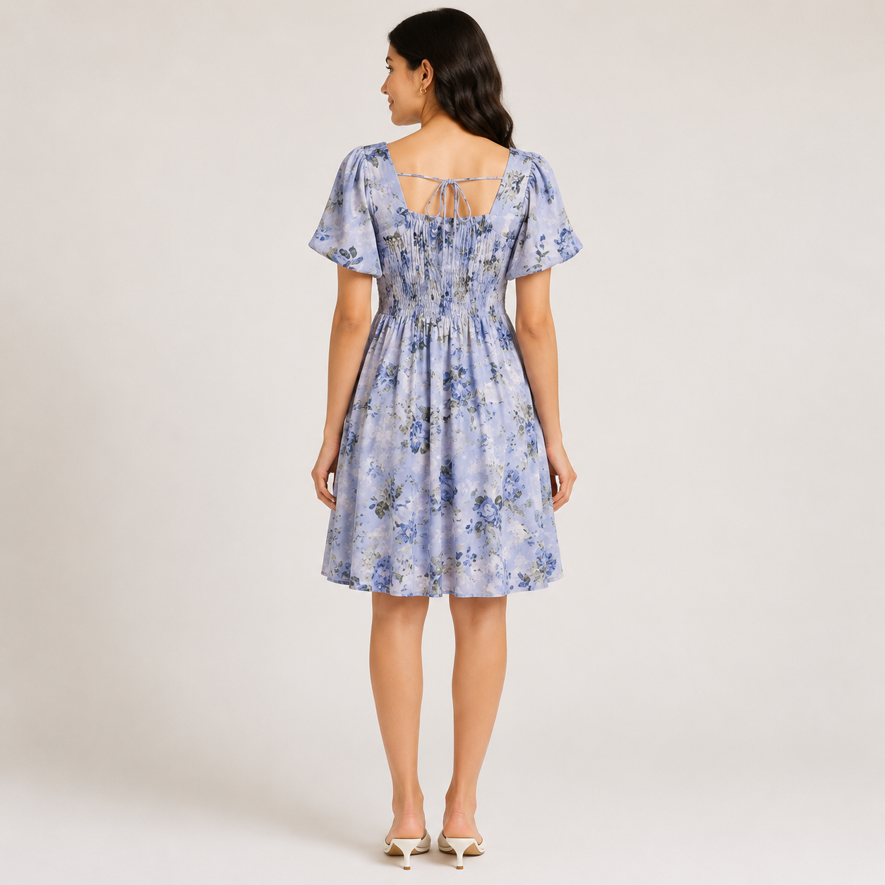 Enchanted Floral Smocked Midi Dress