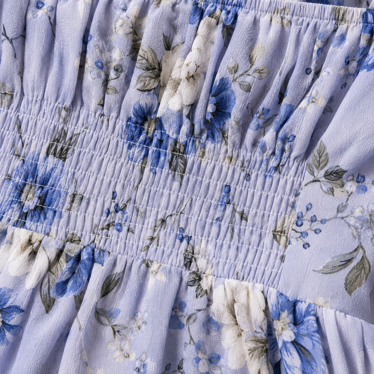 Enchanted Floral Smocked Midi Dress