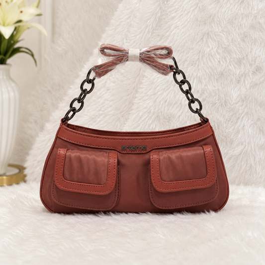 Terracotta Cargo Utility Shoulder Bag